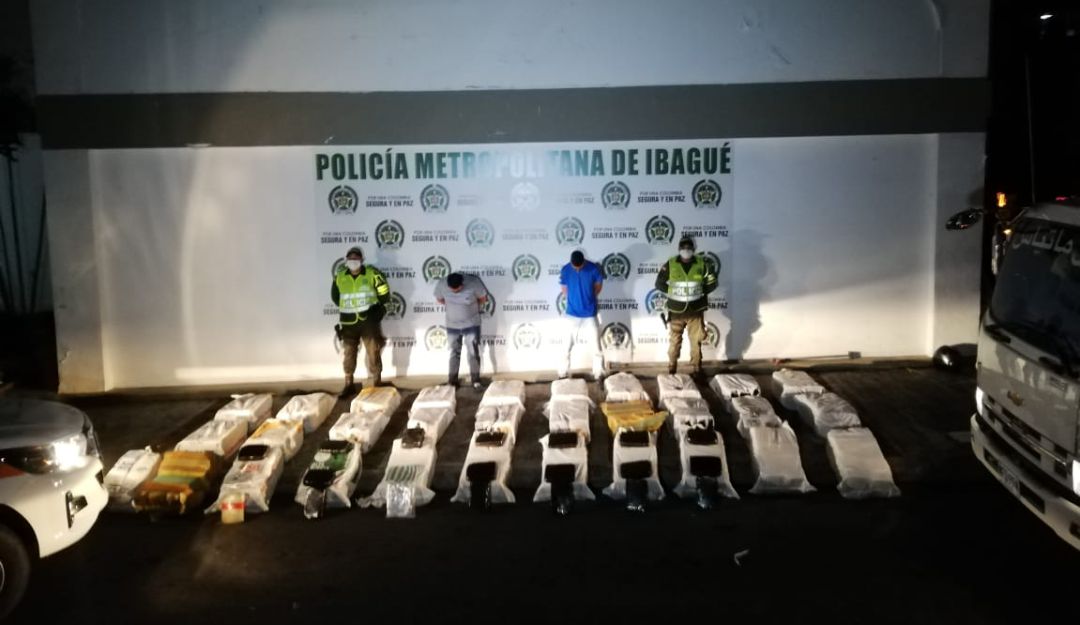 Cargamento de droga en el Tolima: Cayó cargamento de droga en el Tolima
