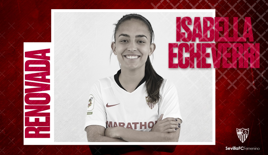 Isabella Echeverri Sevilla España: Isabella Echeverri renovó un año más con el Sevilla de España