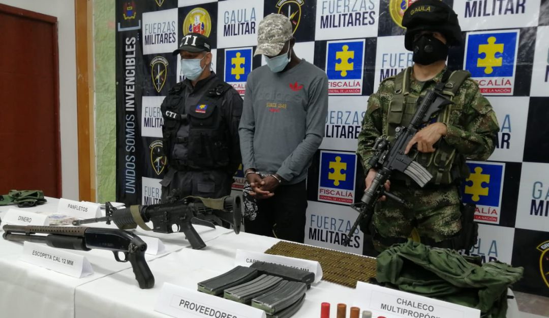 Cayó alias ‘Arturo’ en el sur del Tolima