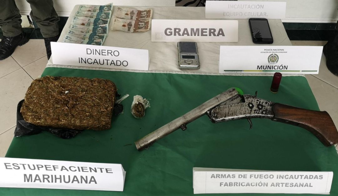 Incautación tras allanamiento en Chinchiná