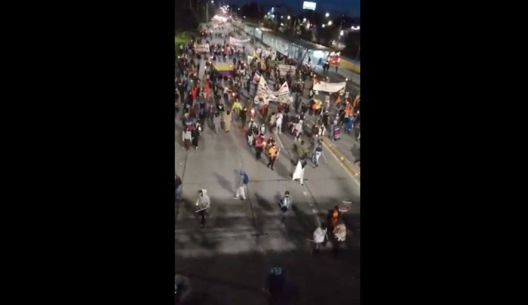 Noticias Bogotá:: Decenas de indígenas marcha hacia el Cantón Norte