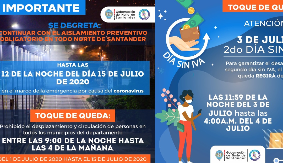 Amplían cuarentena en Cúcuta y la frontera: Se mantienen restricciones en Norte de Santander por prevención al COVID-19