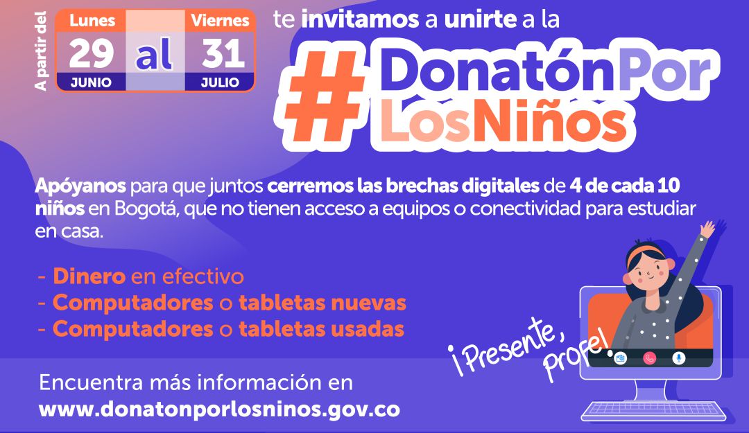 Donatón por los niños bogotá: Donatón por los niños, la iniciativa que conecta a los niños y la educación