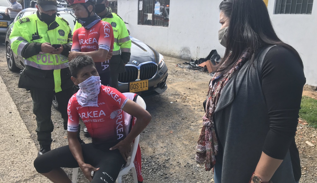Conductor que atropelló a Nairo Quintana estaba violando el aislamiento: Conductor que atropelló a Nairo Quintana estaba violando el aislamiento