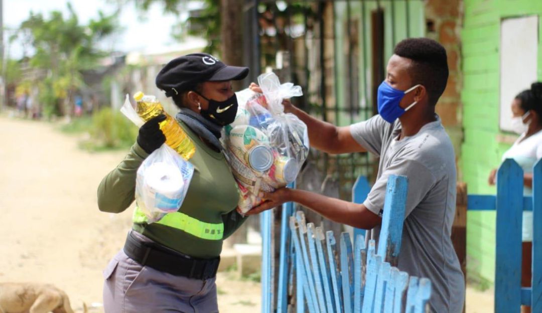 Olaya Herrera sector Ricaurte: Ayudas humanitarias llegaron al barrio Olaya Herrera sector Ricaurte