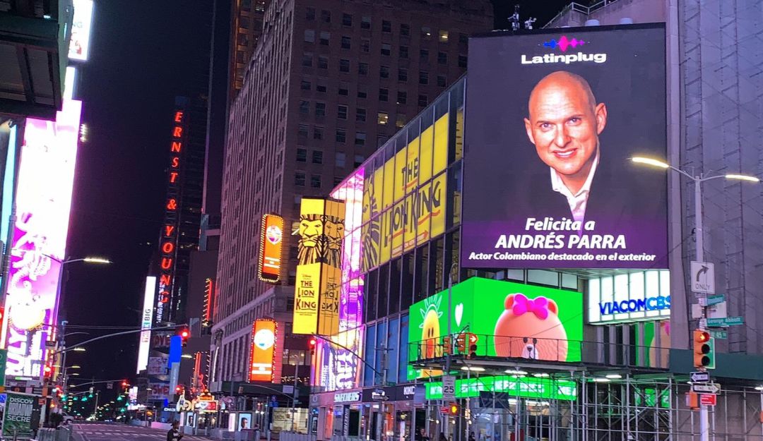Andrés Parra Times Square: Rinden reconocimiento a actor Andrés Parra en Times Square