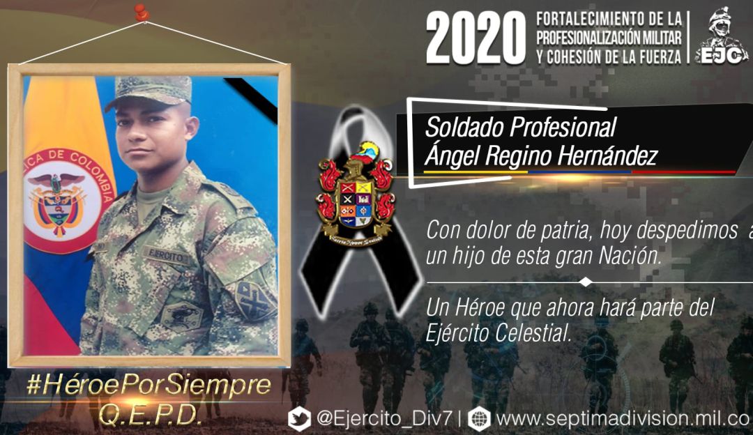 En combates en el norte de Antioquia, murió un soldado de 22 años: En combates en el norte de Antioquia, murió un soldado de 22 años