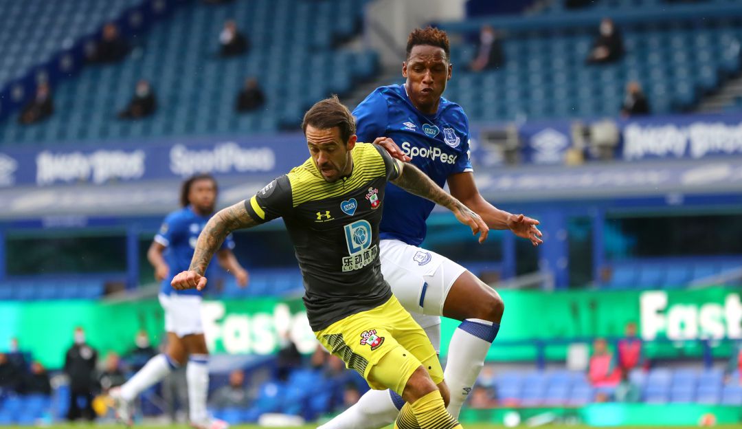 Yerry Mina Everon Vs Southampton, Premier League: Mina volvió a la titular del Everton en el empate ante Southampton