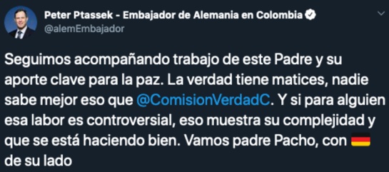 Alemania Comisión de la Verdad: Alemania expresa su respaldo a la Comisión de la Verdad Alemania Comisión de la Verdad: Alemania expresa su respaldo a la Comisión de la Verdad