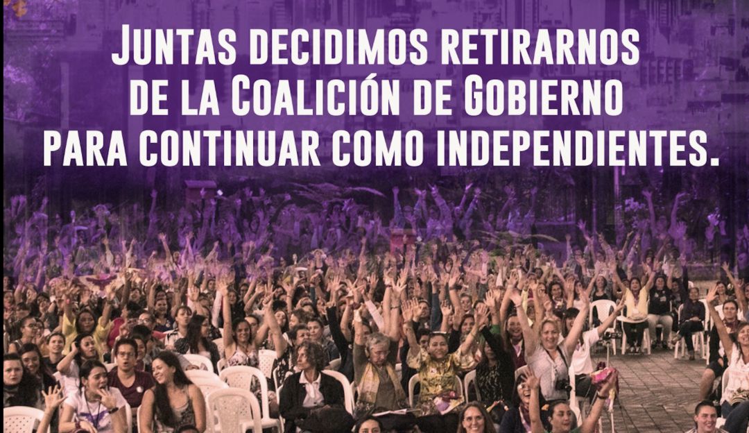 Estamos Listas se retira de la coalición de gobierno