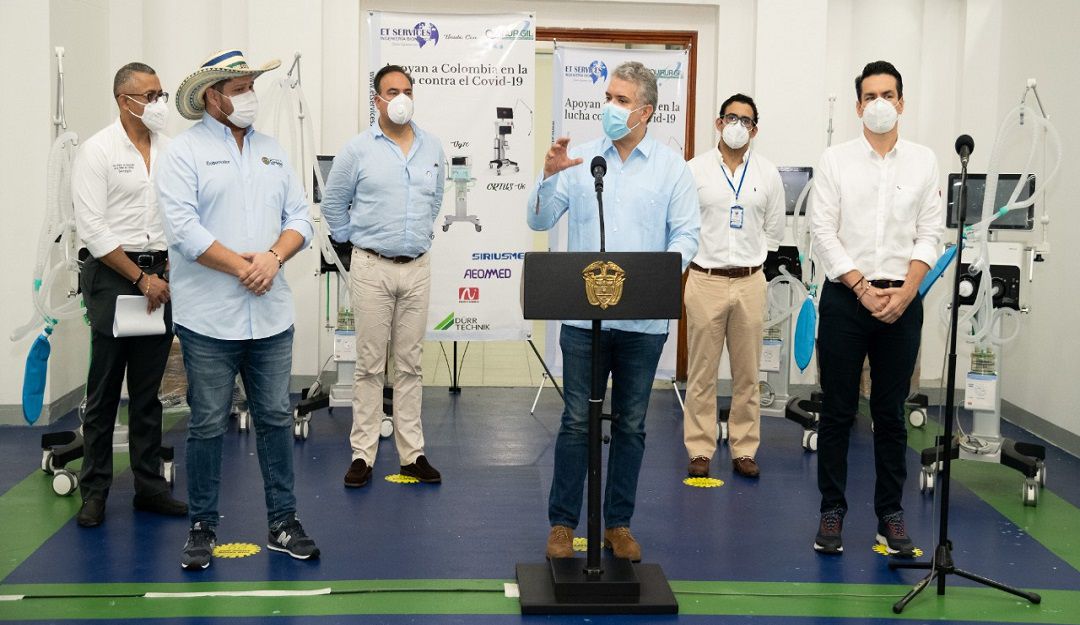 Presidente Ivan Duque Monteria Cordoba adultos mayores ventiladores covid: Duque: pedagogía para proteger del COVID-19 a adultos mayores es crucial