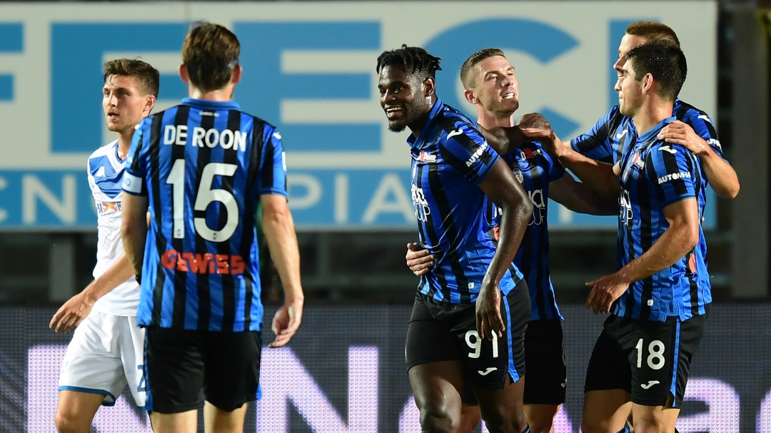 Duván Zapata anotó en la goleada del Atalanta en el clásico ante el Brescia