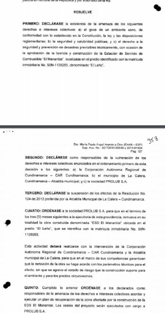 Suministro de gasolinera: Ordenan demoler gasolinera cerca al embalse de San Rafael Suministro de gasolinera: Ordenan demoler gasolinera cerca al embalse de San Rafael