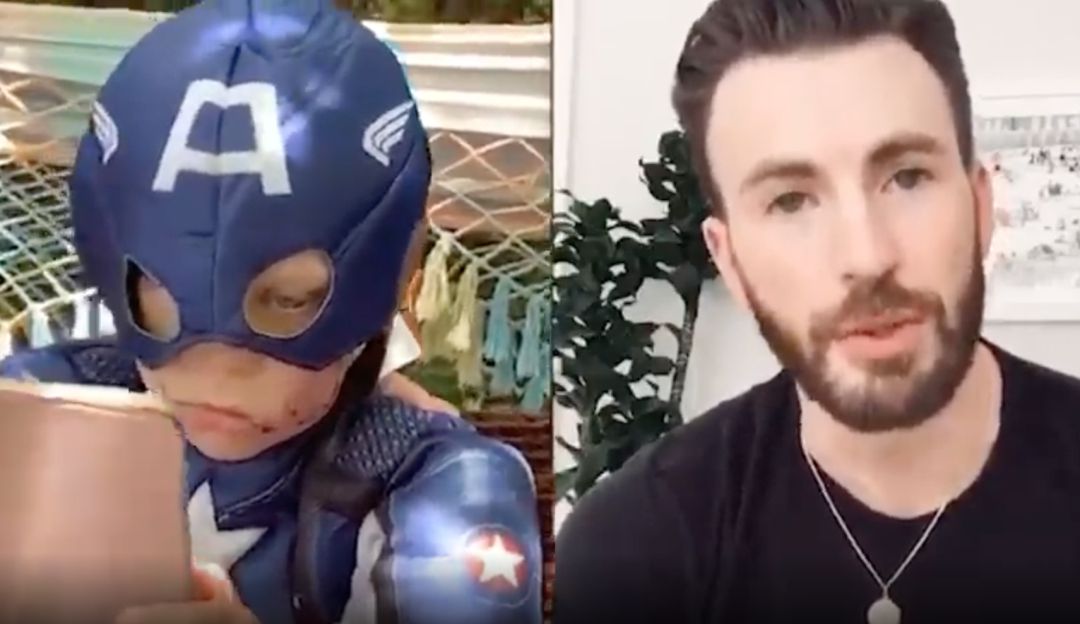 Capitán América envía mensaje a niño que salvó a su hermana del ataque de perro.