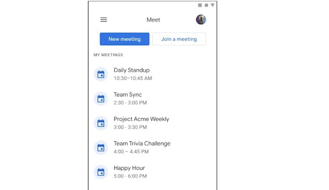 Google Meet se integran en Gmail para Android