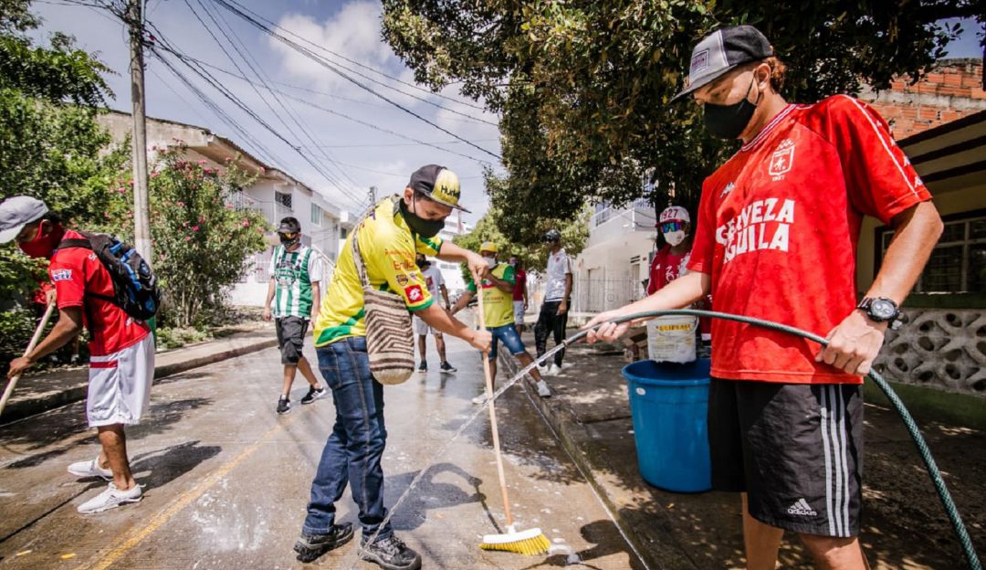 Coronavirus en Cartagena: Barristas de diferentes equipos en Cartagena se suman a Barrio Heroico