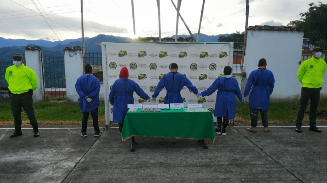 Detenidas 5 personas en Salamina por presunto microtráfico