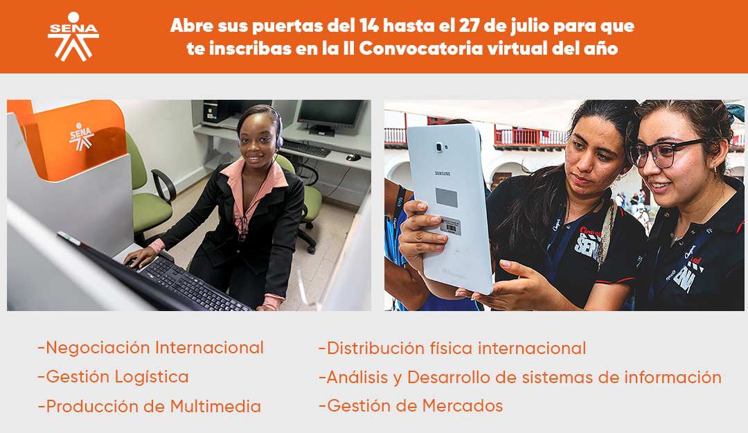 para programas tecnólogos con metodología 100% virtual: El SENA abre convocatorias de programas tecnólogos con metodología virtual