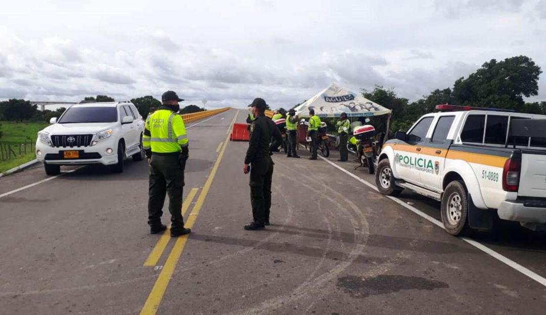 Policía Magangué: La Policía Nacional toma el control del Puente Roncador de Magangué