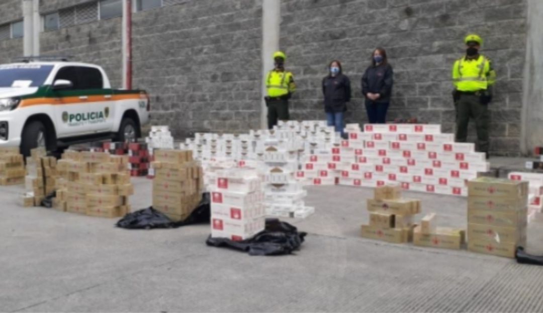 Contrabando de cigarrilos y aguardiente: Cigarrillos y licor de contrabando fueron incautados en Caldas