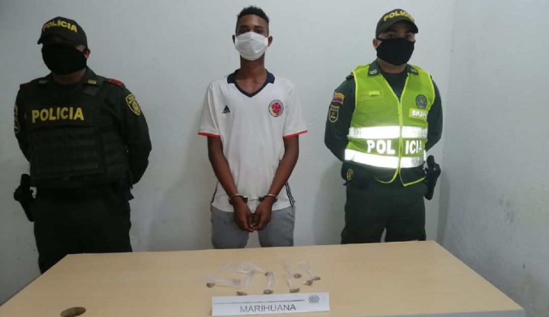 Capturas en Bolívar: Capturado presunto expendedor de marihuana en Villanueva, Bolívar