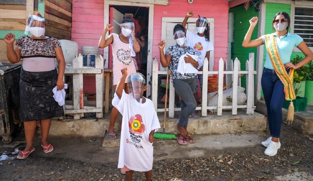 Prevención del Coronavirus en Cartagena: Barrio Heroico llegó a Pesebreras de Chambacú con prevención del COVID-19