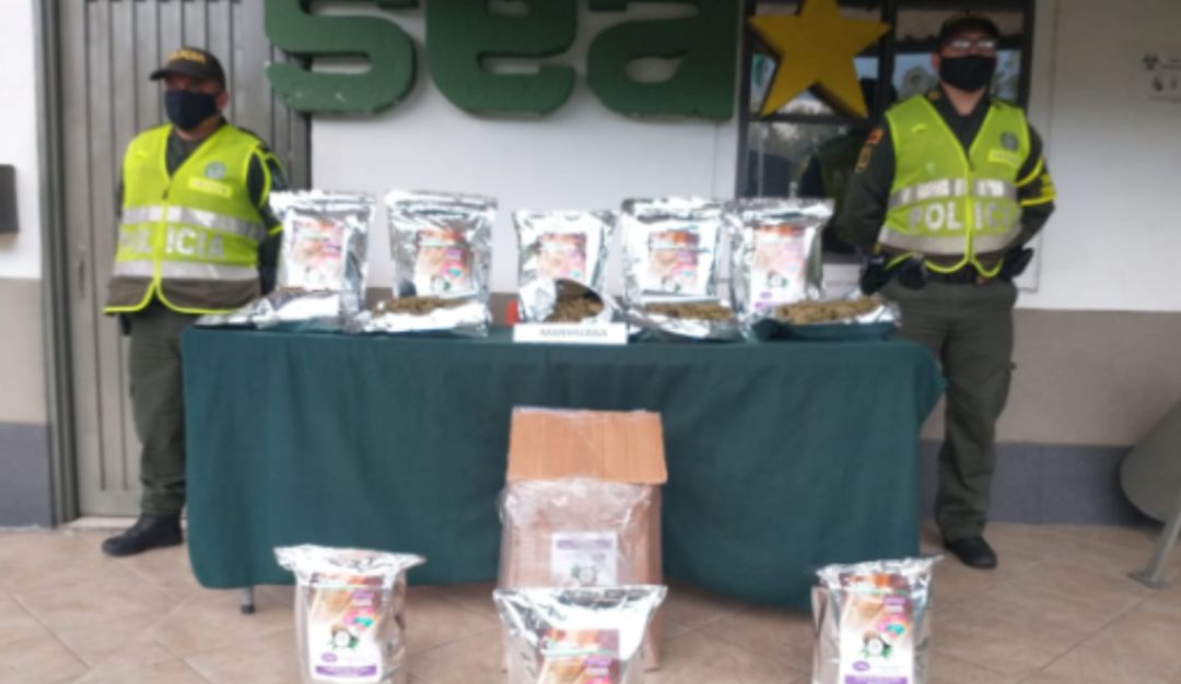 Marihuana fue incautada en el sector de Letras en Caldas: Marihuana avaluada en más de $14 millones fue incautada en Caldas
