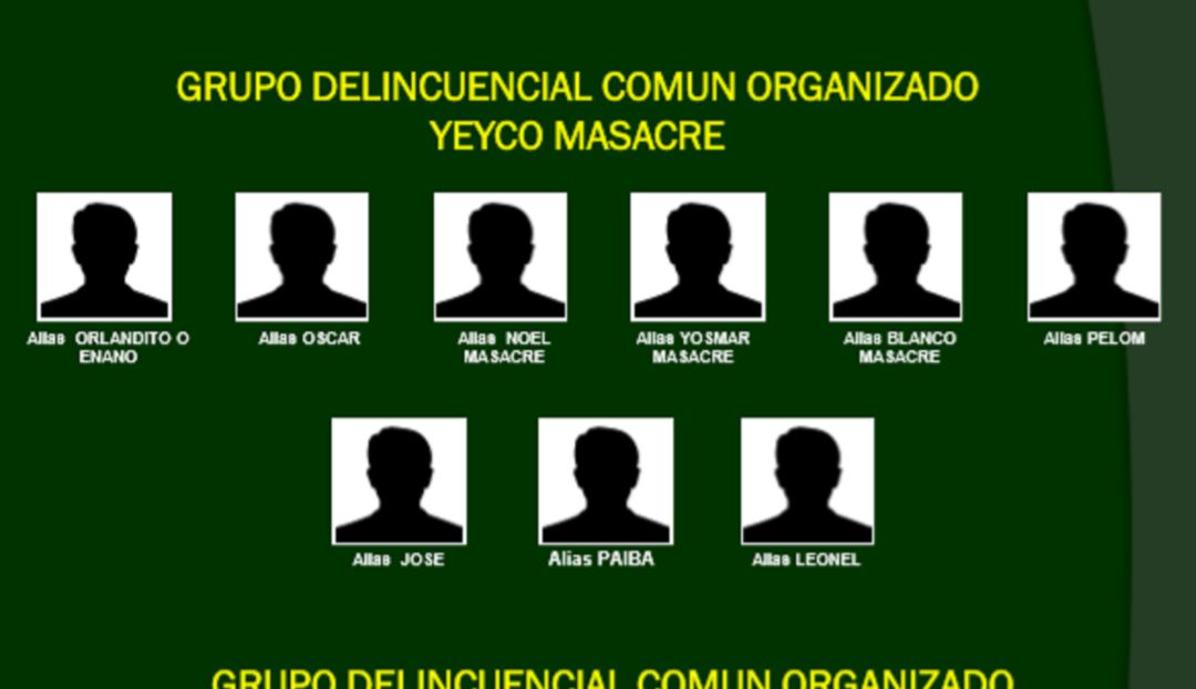 Sicarios: Bandas 'Yeico Masacre' y 'Los Melean', las más buscadas en Santa Marta