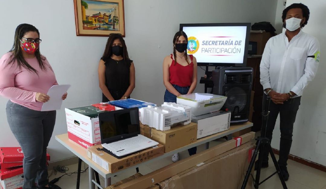 Plataforma distrital de juventudes en Cartagena: Entregan equipos a la Plataforma Distrital de Juventudes en Cartagena