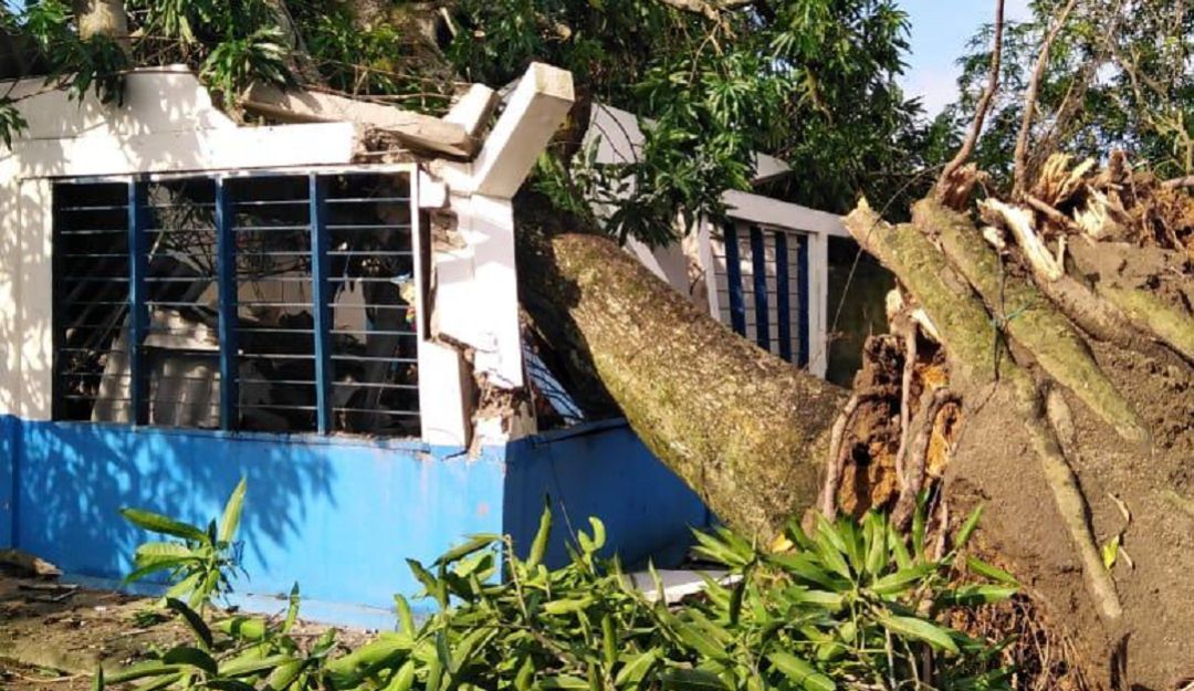Vendaval en Barranco de Loba sur de Bolívar: Vendaval dejó casas colapsadas y daños en redes eléctricas en Bolívar