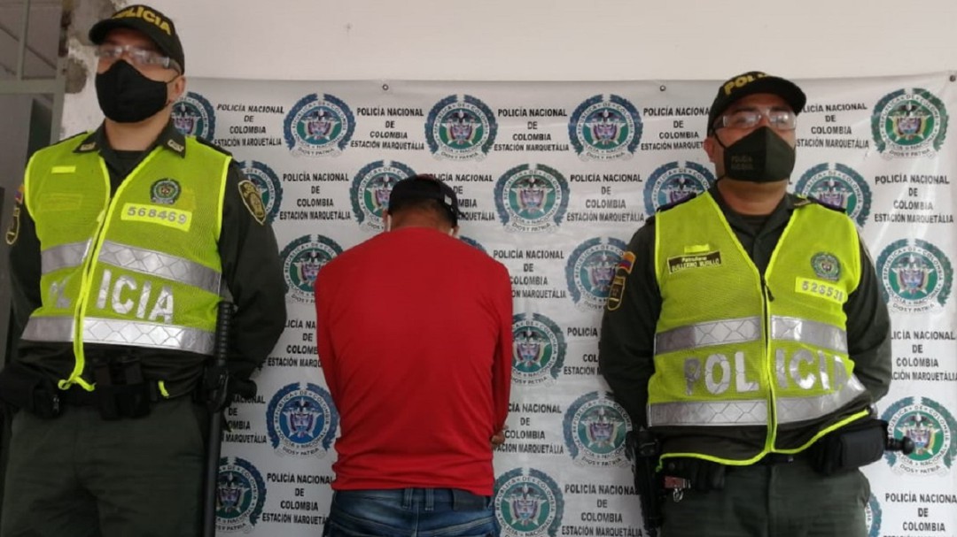 Capturado en Marquetalia por tener pendiente una condena de 28 años