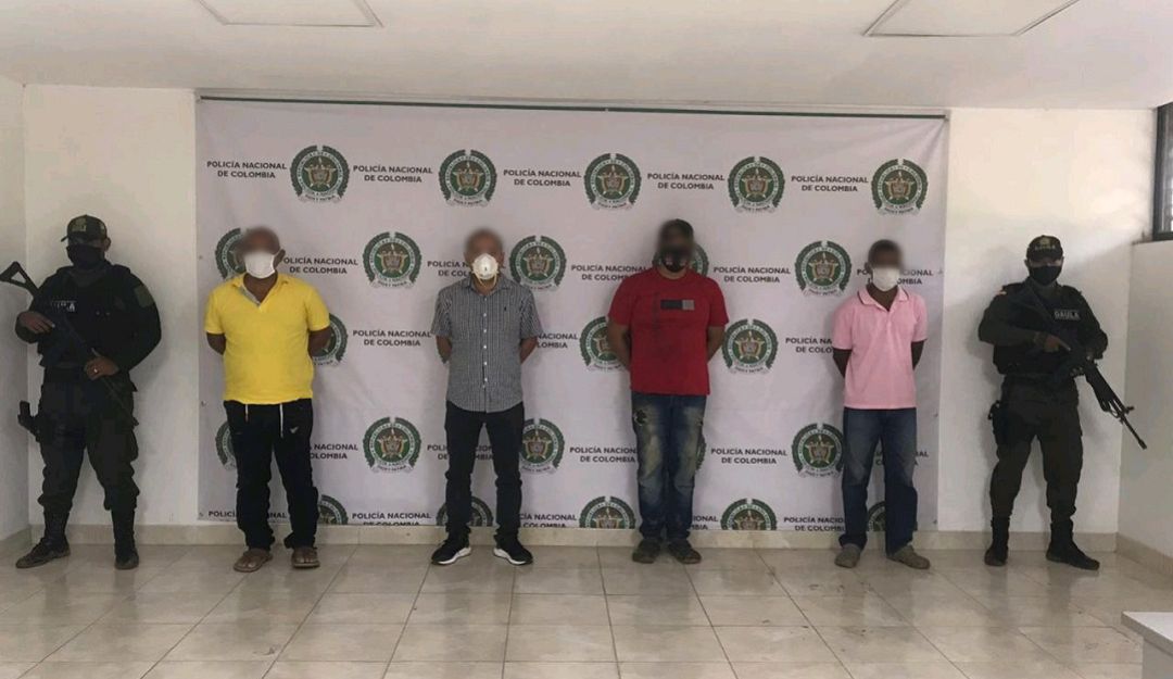 cordoba monteria san pelayo puerto escondido secuestradores policia captura: En Córdoba capturan a 4 hombres por el delito de secuestro simple agravado