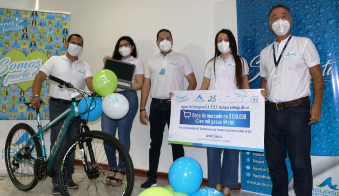 Aguas de Cartagena: Aguas de Cartagena sorteó premios para sus usuarios puntuales