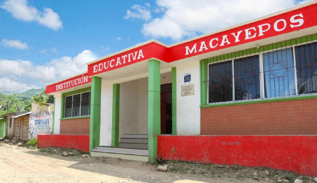 Institución educativa en Macayepos, Bolívar: Institución Educativa de Macayepos- Bolívar construye paz con pedagogía