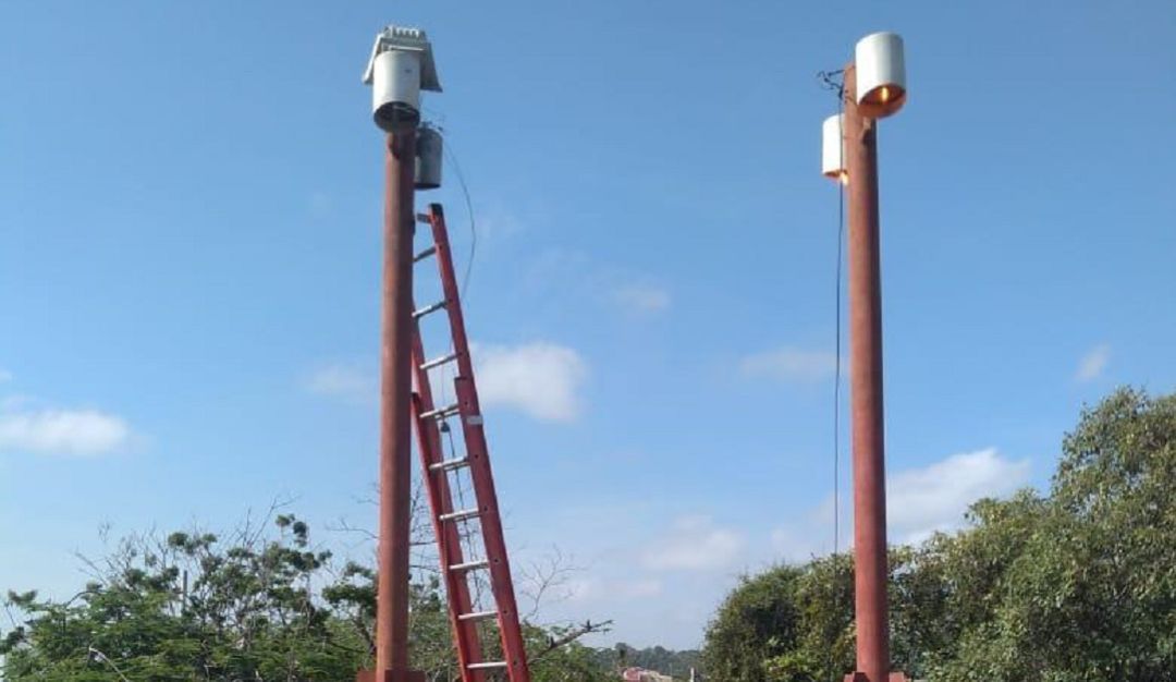 Nuevas luminarias puente Santa María en Cartagena: Nuevas luminarias para el puente Santa María en Cartagena