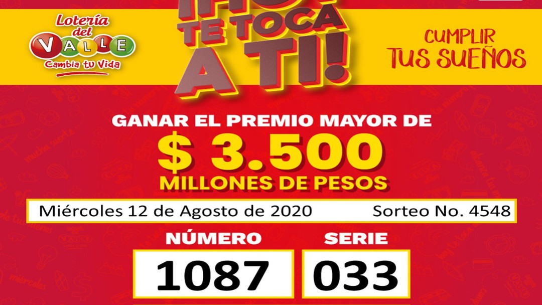 Resultado de la Lotería del Valle coincide con número de detención de Uribe