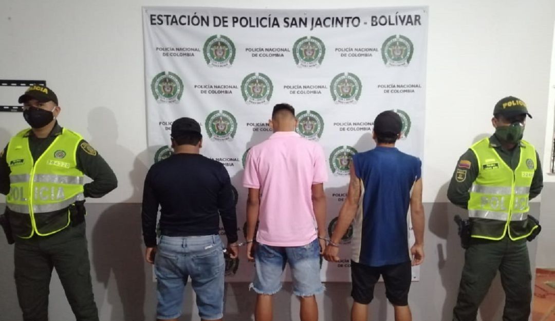 Capturados por violar toque de queda San Jacinto Bolívar: Detenidos tres jóvenes por violar el toque de queda en San Jacinto, Bolívar