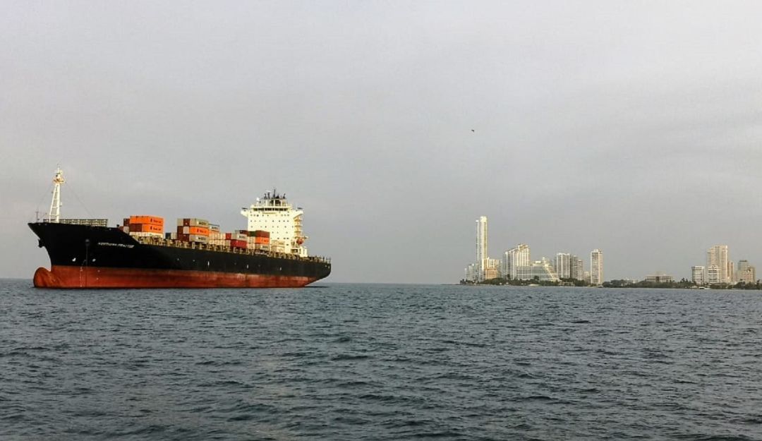 Buques de carga en Cartagena: Más de 1.900 buques de carga han arribado a Cartagena durante la pandemia