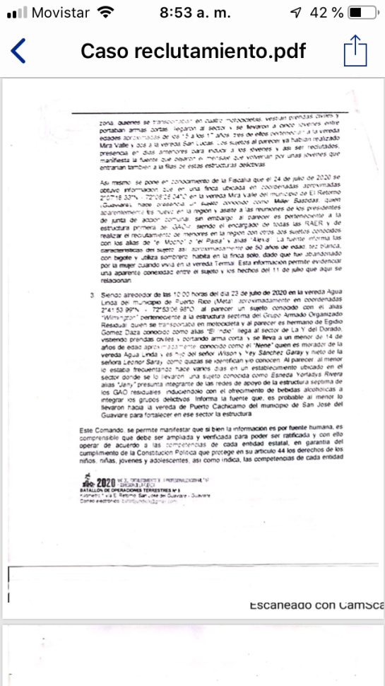 Reclutamiento menores: Guaviare confirma que sí se ha presentado reclutamiento de menores de edad Reclutamiento menores: Guaviare confirma que sí se ha presentado reclutamiento de menores de edad