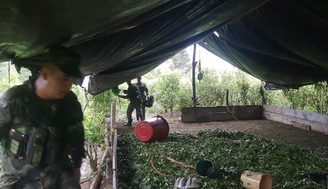 Laboratorios cocaína Putumayo: Siete laboratorios de coca fueron destruidos en el Putumayo