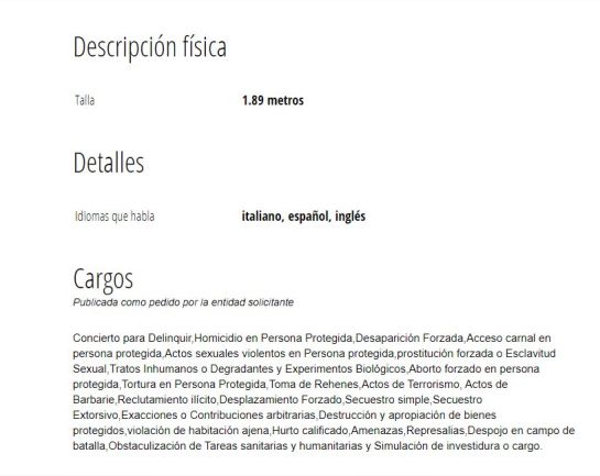 Salvatore Mancuso: Policía tardó 5 meses para publicar circular roja contra Mancuso: Tribunal Salvatore Mancuso: Policía tardó 5 meses para publicar circular roja contra Mancuso: Tribunal