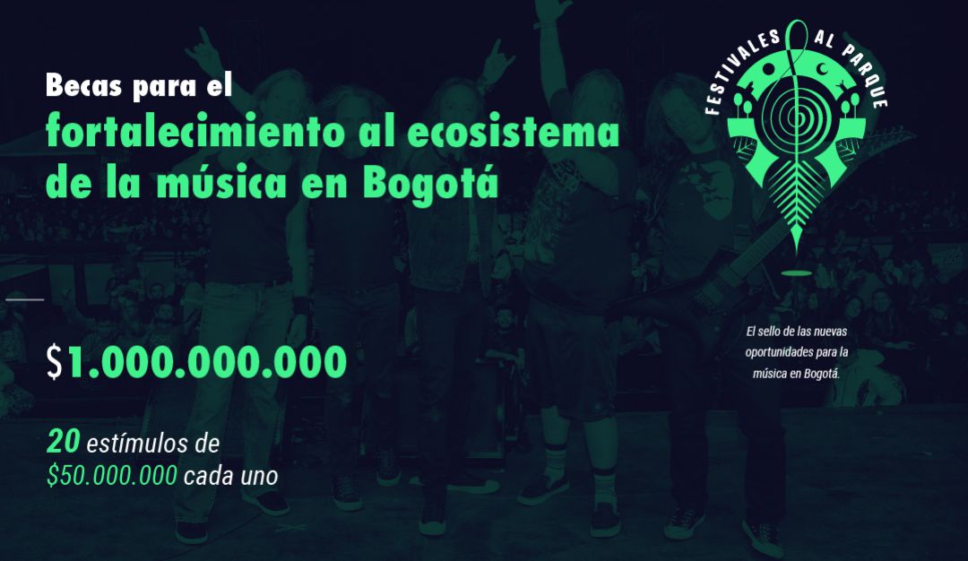 estímulos para la música en Bogotá: Se entregarán $1.000 millones en estímulos para la música en Bogotá