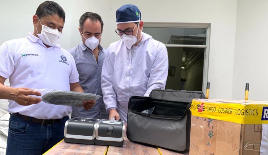 Respiradores no invasivos: Barranquilla recibe donación de 40 respiradores no invasivos