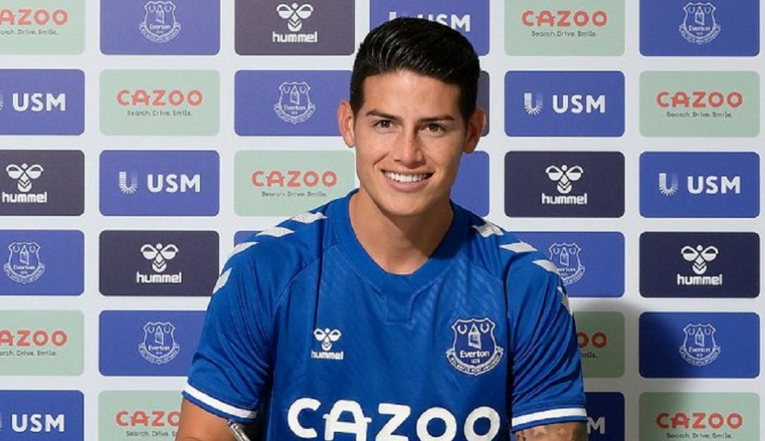 Everton James Rodríguez nuevo jugador: James Rodríguez es oficializado como nuevo jugador del Everton