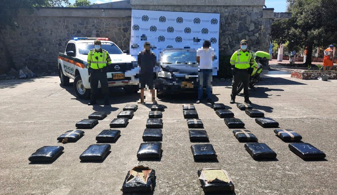 Droga en Ibagué: Incautan cargamento con 150 kilos de marihuana en el Tolima