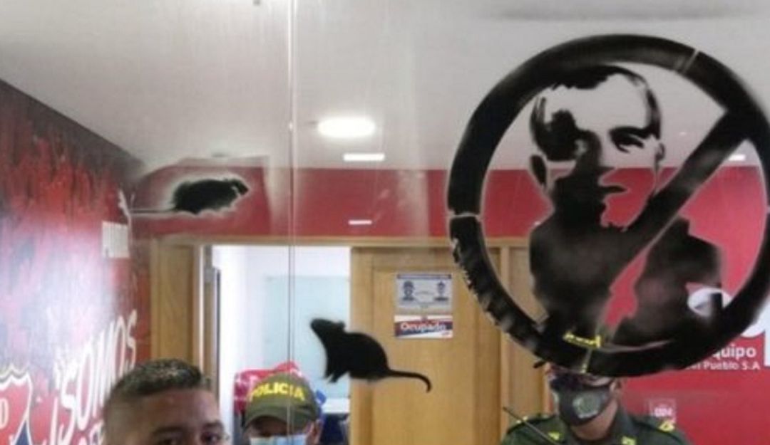 Vandalizan sede del equipo de Fútbol Medellin: Hinchas vandalizaron la sede administrativa del equipo de fútbol DIM