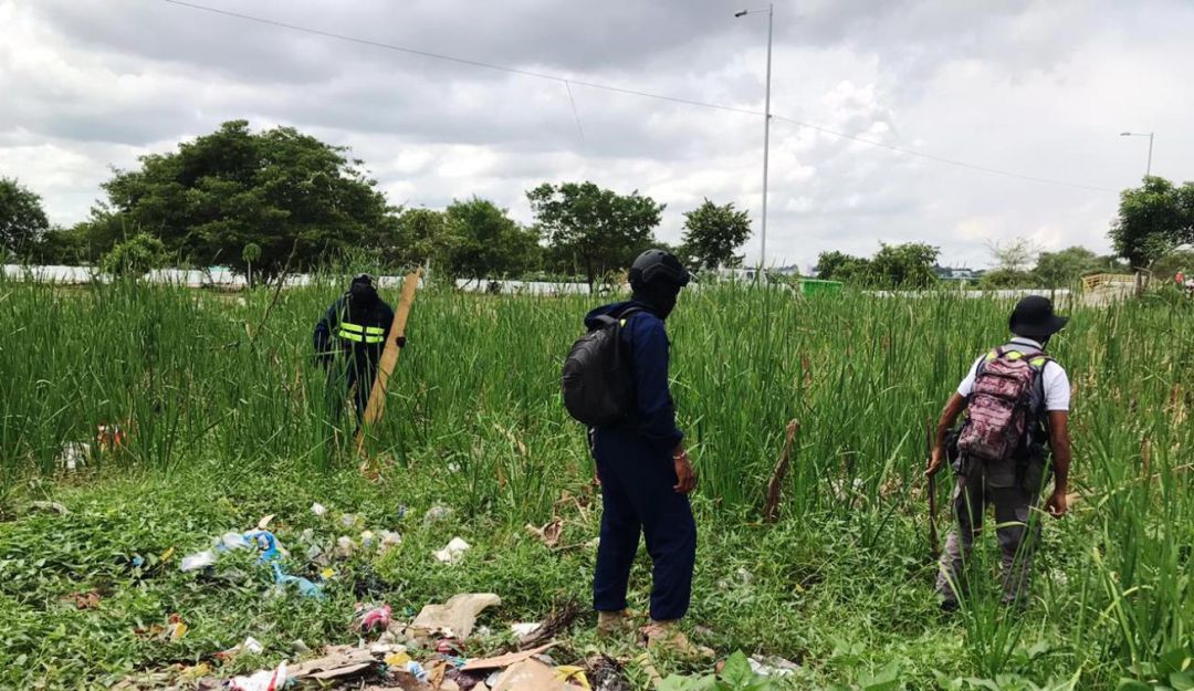 Vía Perimetral: Alcaldía Local 2 recuperó terreno invadido cerca de la Vía Perimetral