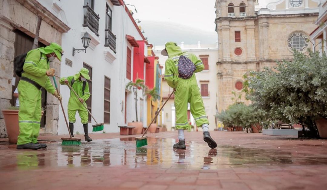 Lavatón en el Centro Histórico de Cartagena: Realizan jornada de ‘Lavatón’ en el Centro Histórico de Cartagena