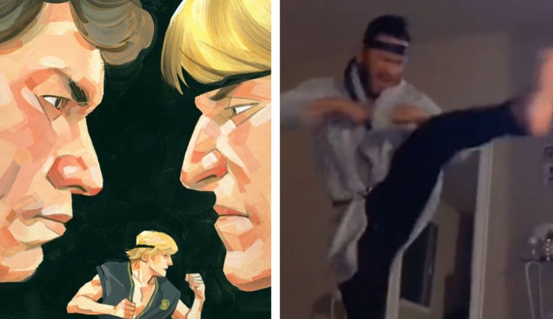 Cobra Kai Netflix: Fanático que imita a los luchadores de 'Cobra Kai' se vuelve viral en redes
