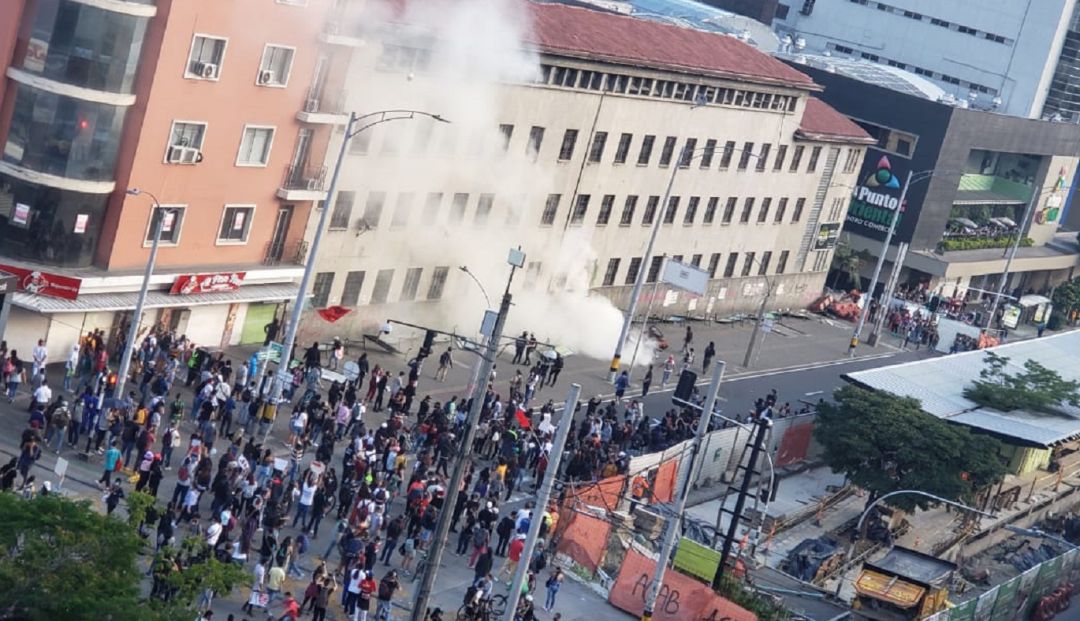 protestas, agresión, medellin: Agreden a funcionarios de la Personería durante protestas en Medellín